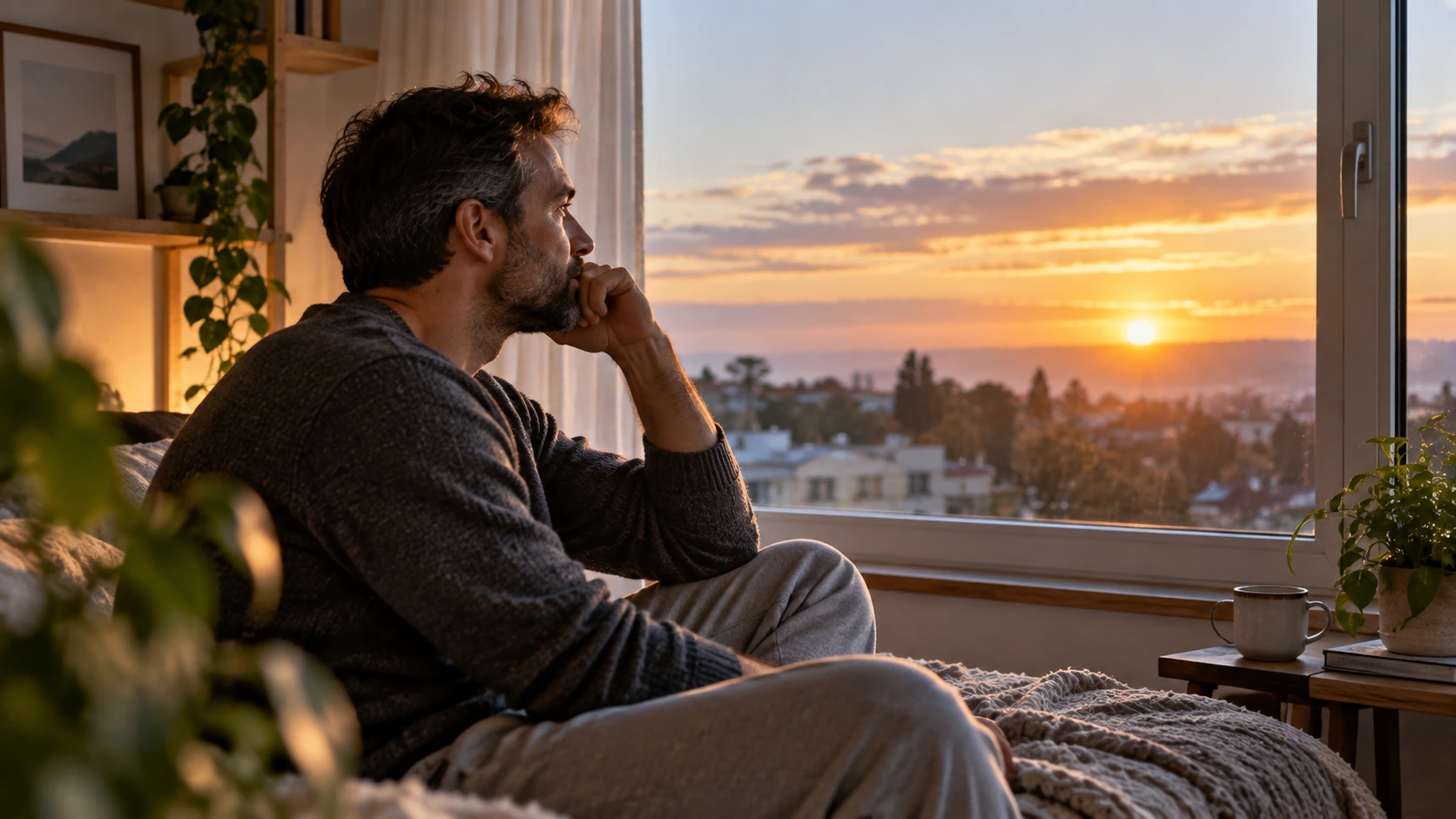 persona reflexionando sobre los síntomas del despertar espiritual