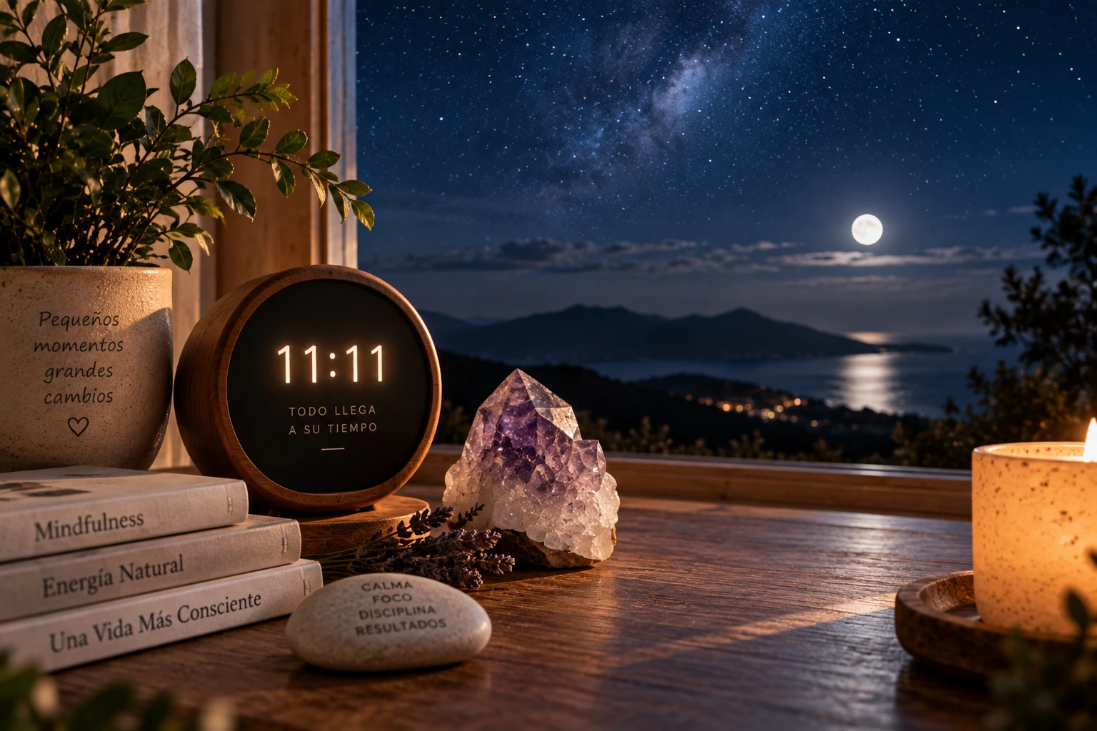 reloj con 11:11 relacionado con numerología y significados espirituales