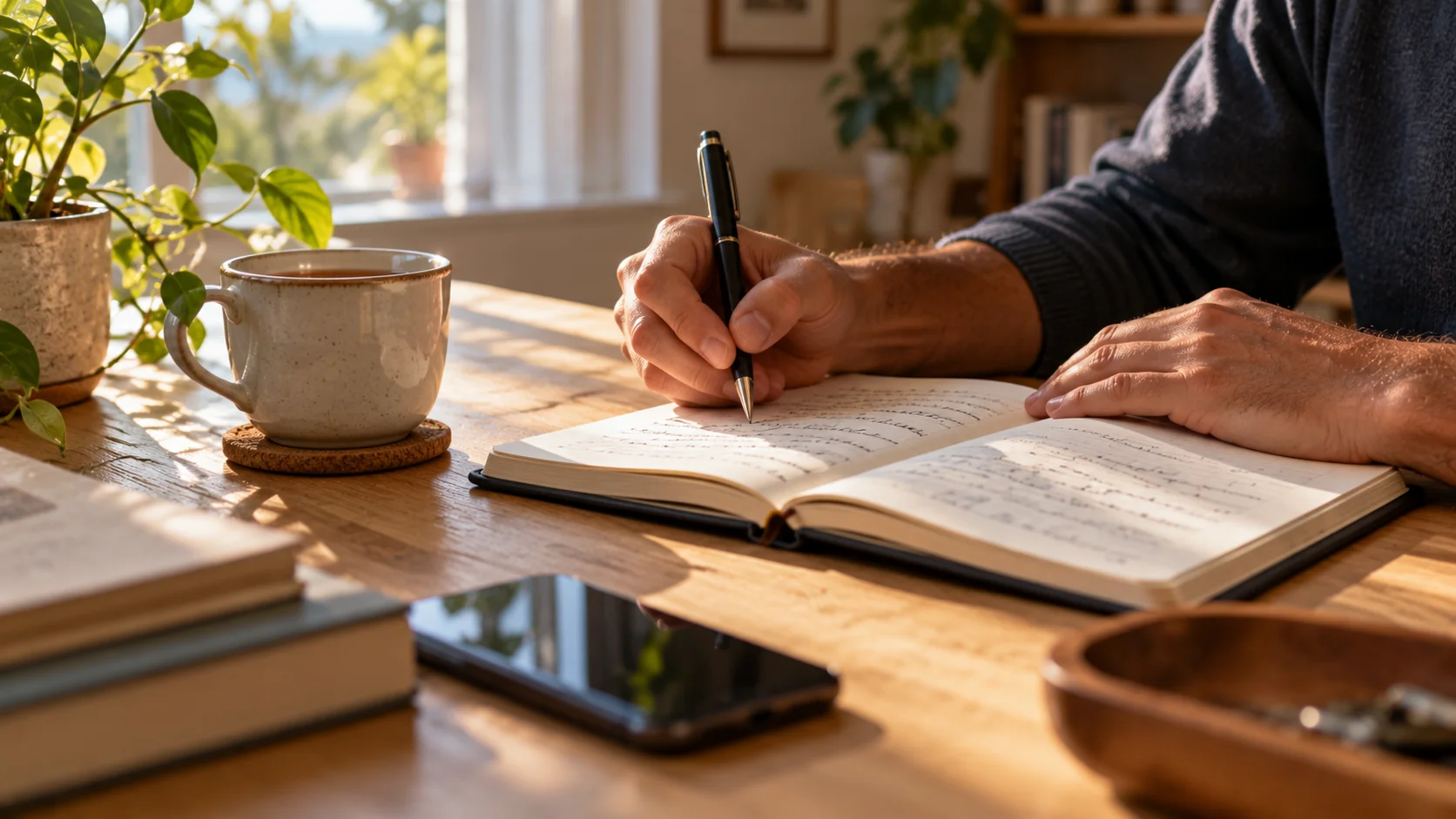 Escritura reflexiva como ejercicio para conectar contigo mismo.