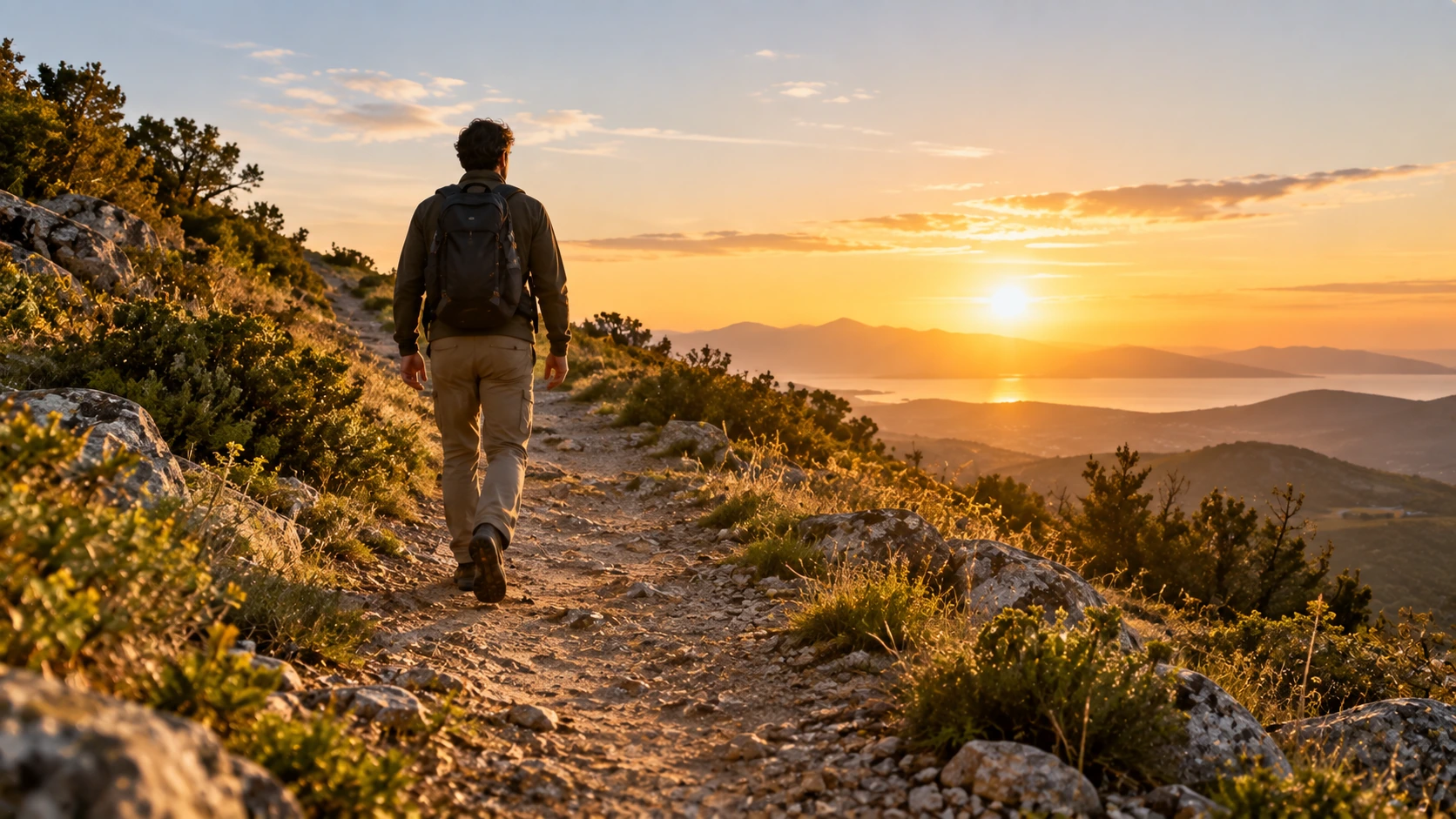 crecimiento espiritual representado como un camino de desarrollo interior